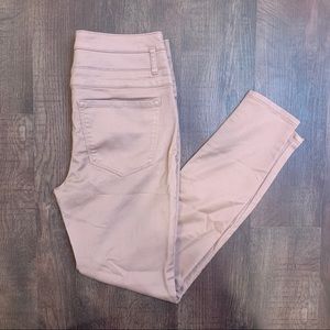 Mauve Pink High Waisted Jeans